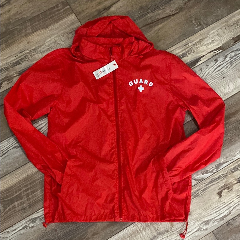 Women's Red Raincoat